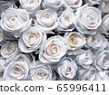 White roses close-up, a bouquet of flowers for Mother's Day. Wedding events and other holidays. Flat lay.. 65996411