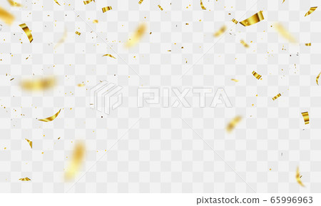 Celebration background template with confetti gold Celebration background template with confetti gold 65996963