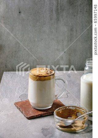 Dalgona frothy coffee Dalgona frothy coffee 65997148