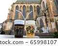Two christmas glasses with mulled wine . 65998107