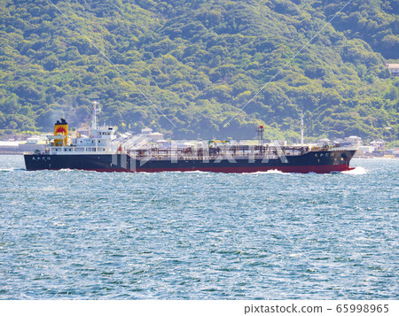 Freight line sailing through Akashi Strait 65998965