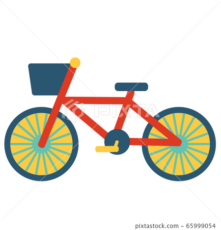 Colorful bicycle illustration material 65999054