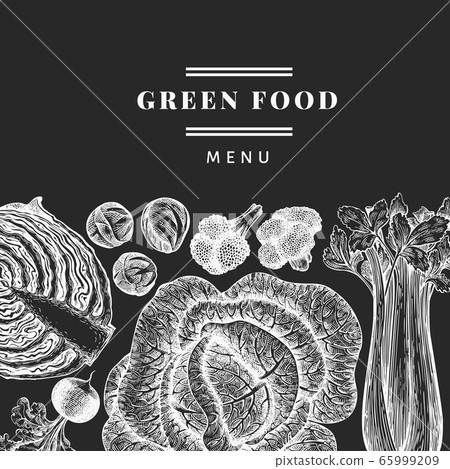 Hand drawn sketch vegetables design. Organic fresh Hand drawn sketch vegetables design. Organic fresh 65999209