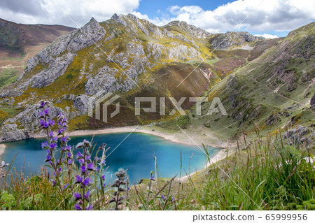 Cueva lake in the Somiedo national park, Spain, 65999956