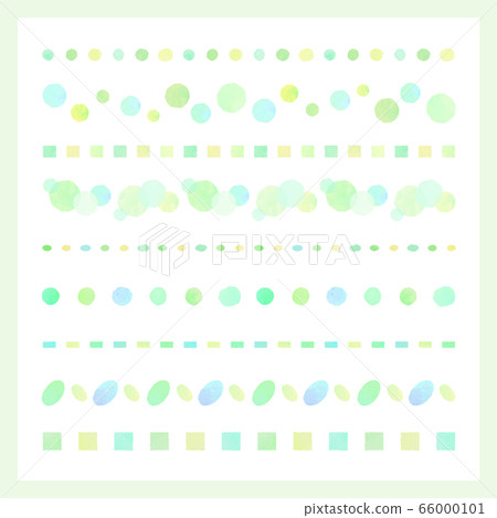 線設置綠色（水彩風格矢量） 66000101