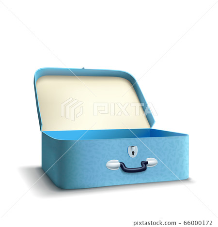 blue suitcase on white 66000172