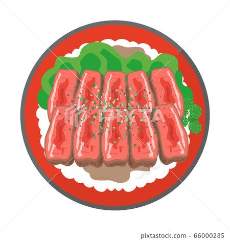 Illustration of steak bowl Illustration of steak bowl 66000285
