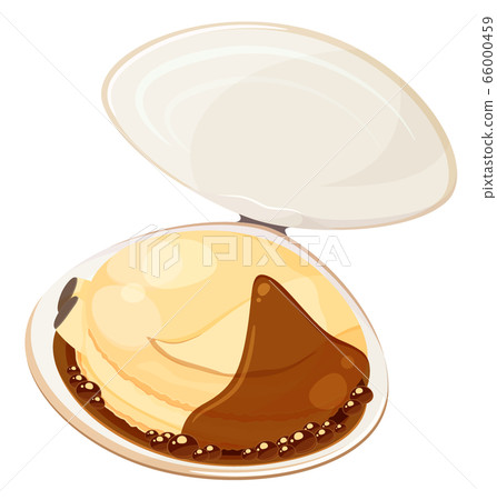 Seafood clam illustration _ soy sauce _ boiling Seafood clam illustration _ soy sauce _ boiling 66000459
