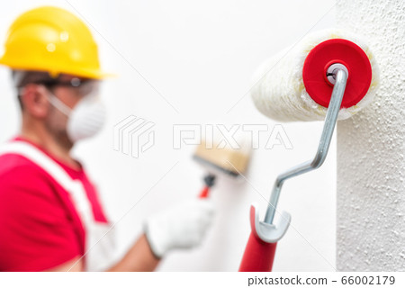 House painter, roller for painting. Building. House painter, roller for painting. Building. 66002179