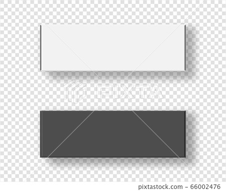 Realistic blank package cardboard box set. Mockup vector isolated on transparent background. Template design. Realistic vector illustration. 66002476