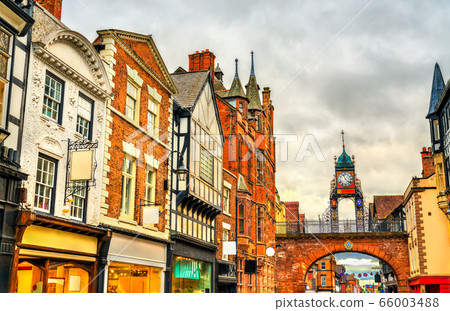 Traditional English houses in Chester, England 66003488