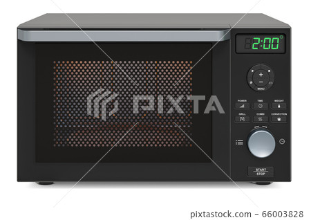 Combination oven, microwave. 3D rendering Combination oven, microwave. 3D rendering 66003828