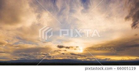 Natural background of the colorful panorama sky, 66005119