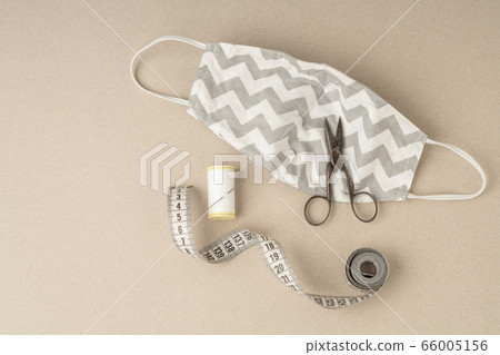 hand made textile health mask with sewing tools hand made textile health mask with sewing tools 66005156