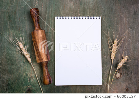 Baking concept with rolling pin Baking concept with rolling pin 66005157
