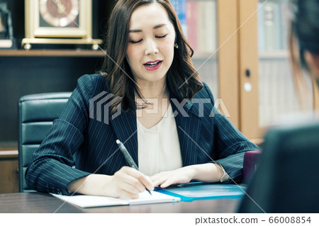 Lawyer prosecutor woman consultation Lawyer prosecutor woman consultation 66008854