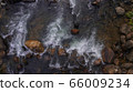 Beautiful aerial view of forest and river  66009234