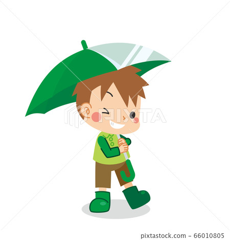 一把傘的可愛男孩 66010805