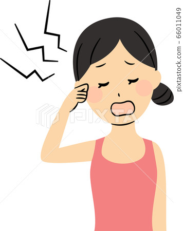 headache, female, lady 66011049