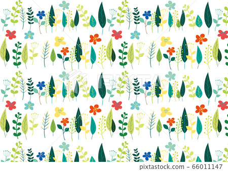 Scandinavian flower frame pattern Scandinavian flower frame pattern 66011147