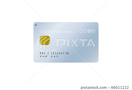 Illustration of bank cash card Illustration of bank cash card 66011222