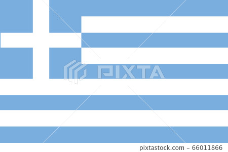 Greece flag vector graphic. Rectangle Greek flag 66011866