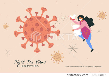 COVID-19 disinfecting concept 66013016