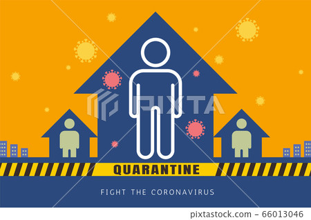 Quarantine warning sign 66013046