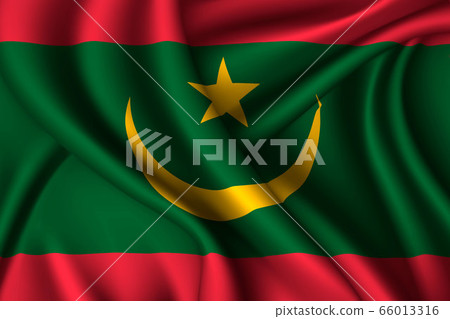 national flag of silk. Template for your design 66013316