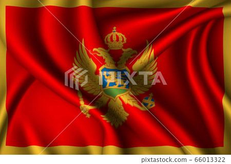 national flag of silk. Template for your design 66013322