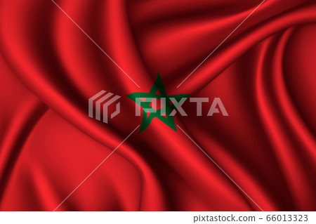 national flag of silk. Template for your design 66013323
