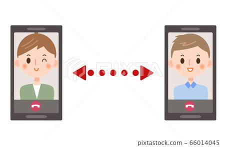 男子打視頻電話 男子打視頻電話 66014045