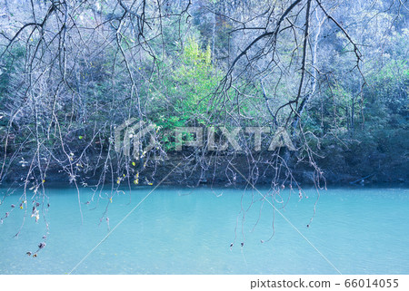 Beautiful airy transparent turquoise landscape. Beautiful airy transparent turquoise landscape. 66014055