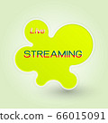 Live streaming created freeform banner 66015091