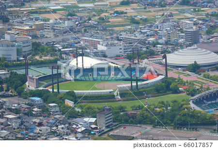 Nagara River Stadium from the top of Mt. Kinka 66017857