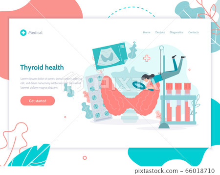 Thyroid health medical web page 66018710