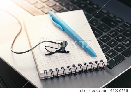 Concept for online conference, stream, webinar. Concept for online conference, stream, webinar. 66020586