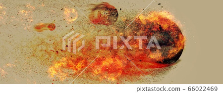 Exploding abstract stones - Stock Illustration [66022469] - PIXTA