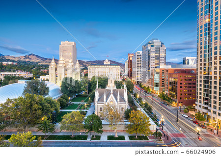 Temple Square, Salt Lake City, Utah, USA 66024906