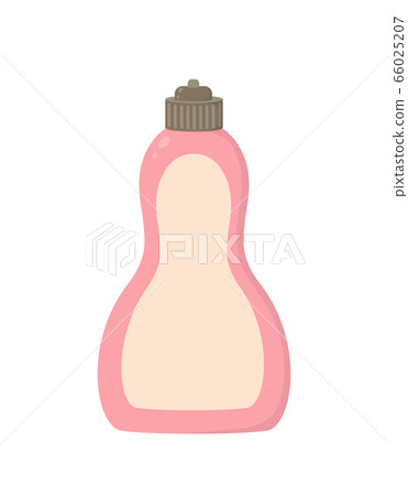 bottle with detergent isolated on white background 66025207