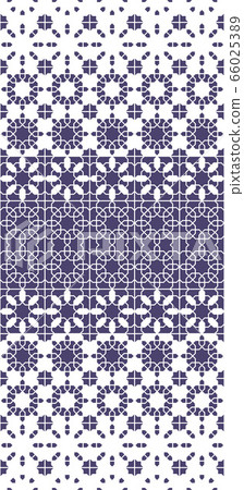 Arabesque wallpaper border. Mosaic seamless vector pattern. Geometric arabesque halftone wallpaper pattern with disintegration Arabesque wallpaper border. Mosaic seamless vector pattern. Geometric arabesque halftone wallpaper pattern with disintegration 66025389