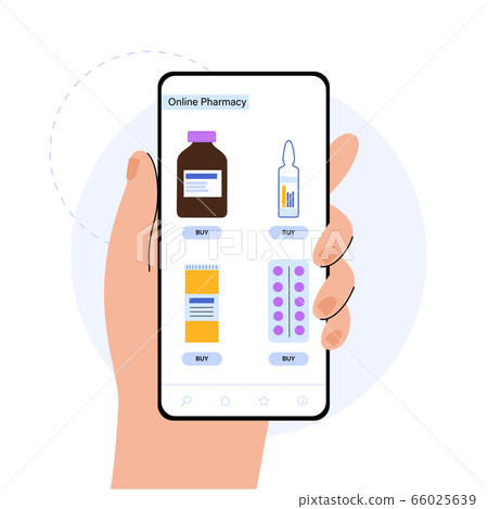 Online medicine concept Online medicine concept 66025639