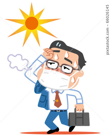 面具辦公室工作人員中暑圖 66026145
