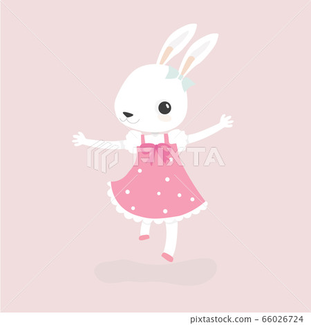 Happy rabbit cartoon character. Happy rabbit cartoon character. 66026724