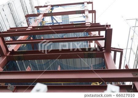 Construction site Steel framed small building image Ramen structure 66027010