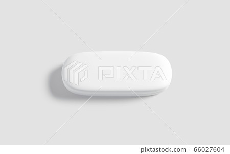 Blank white closed glasses case mockup, gray background Blank white closed glasses case mockup, gray background 66027604