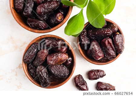 Dried Medjool Dates In Bowl 66027654