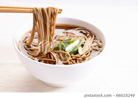 Cold soba noodles, zaru soba, in white bowl Cold soba noodles, zaru soba, in white bowl 66028249