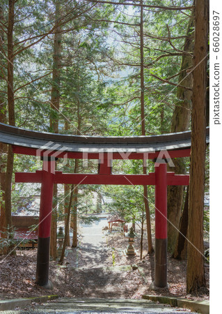 Taken from the stone steps of Naraijuku and Hachiman Shrine, Shiojiri City 66028697