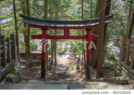 Taken from the stone steps of Naraijuku and Hachiman Shrine, Shiojiri City 66028698